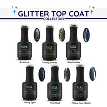 Load image into Gallery viewer, Blue Dazzles (Glitter Top Coat)