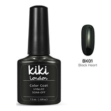 Load image into Gallery viewer, Black jet nail gel polish dark deep nails bold classic