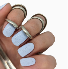 Load image into Gallery viewer, baby blue duck light creme easter new macaron creamy egg shell speckled easter pastel summer spring gel polish manicure