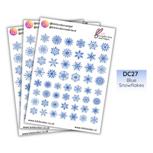 Load image into Gallery viewer, Blue Snowflakes