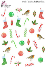 Load image into Gallery viewer, Festive 2022 Nail Decal Collection (Set of 8)
