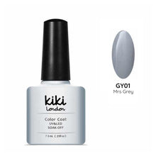 Load image into Gallery viewer, Grey light grey pastel gel polish nails nail mrs grey light soft pale