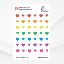 Load image into Gallery viewer, Rainbow Hearts