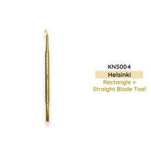 Load image into Gallery viewer, Helsinki Cuticle Tool – Rectangular + Straight Blade Tool