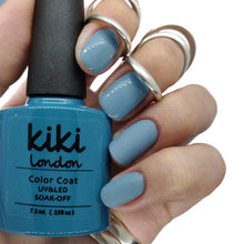 Load image into Gallery viewer, gel polish nail nails gellack gellak blue grey teal pastel muted stone light creme