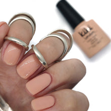 Load image into Gallery viewer, sheer pink nude gel polish french manicure base neutral natural nail art nails salon nude peach light spring summer