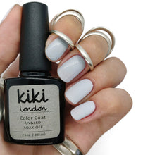 Load image into Gallery viewer, Grey light grey pastel gel polish nails nail mrs grey light soft pale