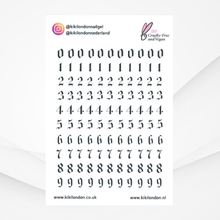 Load image into Gallery viewer, Old English Numbering