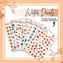 Load image into Gallery viewer, Season Nail Decal Set of 9