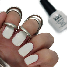 Load image into Gallery viewer, kiki london nail gel polish nails art design matte shiny long lasting uk vegan beauty white french manicure tip natural crisp bright