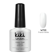 Load image into Gallery viewer, kiki london nail gel polish nails art design matte shiny long lasting uk vegan beauty white french manicure tip natural crisp bright