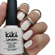 Load image into Gallery viewer, kiki london nail gel polish nails art design matte shiny long lasting uk vegan beauty white french manicure tip natural crisp bright