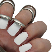 Load image into Gallery viewer, kiki london nail gel polish nails art design matte shiny long lasting uk vegan beauty white french manicure tip natural crisp bright
