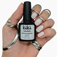 Load image into Gallery viewer, cookies and cream gel polish nail art nails cream pale speckled egg shell summer spring easter macaron