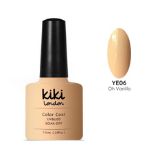 Load image into Gallery viewer, yellow gel polish nails nail manicure summer light vanilla gellack gellac nude natural neutral spring summer