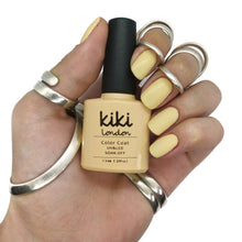Load image into Gallery viewer, gel polish nails nail yellow pastel pale beach summer spring light creamy