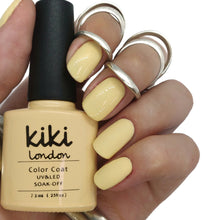 Load image into Gallery viewer, gel polish nails nail yellow pastel pale beach summer spring light creamy