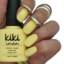 Load image into Gallery viewer, yellow gel polish nails nail manicure bright summer light lemon neon