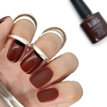 Load image into Gallery viewer, brown deep wine red chocolate dark gel polish gellac gellack manicure nails nail deep winter autumn fall