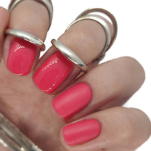 Load image into Gallery viewer, holiday nails gel polish pink red coral bright manicure gellac gellak summer spring mani hot