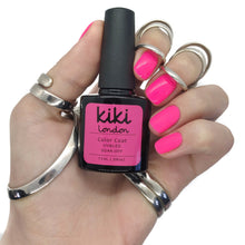 Load image into Gallery viewer, pink gel polish nails nail neon bright uv glow in the dark rave summer glowing vivid