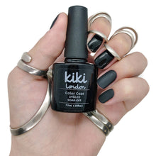 Load image into Gallery viewer, Black jet nail gel polish dark deep nails bold classic
