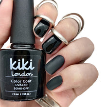 Load image into Gallery viewer, Black jet nail gel polish dark deep nails bold classic

