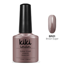 Load image into Gallery viewer, brown taupe mauve metallic shimmer purple gel polish gellack gellac manicure nail nails fall autumn dark winter festive
