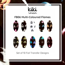 Load image into Gallery viewer, Multi-Coloured Flames- Transfer Foils
