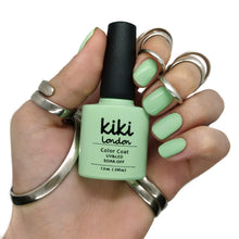 Load image into Gallery viewer, mint green gel polish nails nail manicure pale pastel summer spring 
