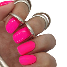 Load image into Gallery viewer, rave pink bright hot uv glow in the dark summer neon light glowing 
