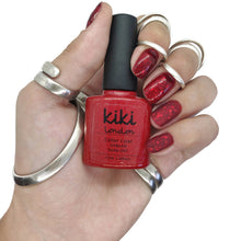 Load image into Gallery viewer, glitter gel polish chunky fine red bright christmas shiny red glittery festive holiday bright 
