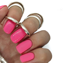 Load image into Gallery viewer, party punch nail gel nails gellack gellac manicure pink coral bright summer spring light pretty orange peach soft pink

