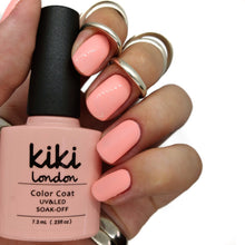 Load image into Gallery viewer, nail gel polish nails bright nude neutral natural peach orange pink pastel salmon 
