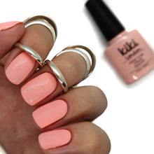 Load image into Gallery viewer, nail gel polish nails bright nude neutral natural peach orange pink pastel salmon 
