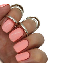Load image into Gallery viewer, nail gel polish nails bright nude neutral natural peach orange pink pastel salmon 
