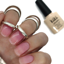 Load image into Gallery viewer, Nude pink gel polish french manicure sheer base nails natural 
