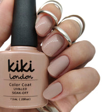 Load image into Gallery viewer, nude nails gel polish nail dark manicure natural 

