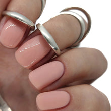 Load image into Gallery viewer, nude nails gel polish nail pale pastel light manicure natural french peach
