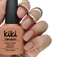 Load image into Gallery viewer, Nude gel polish french manicure sheer base nails natural neutral tan 
