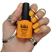 Load image into Gallery viewer, kiki london nail gel polish nails gellack gellac manicure orange pastel bright summer spring yellow mustard light 

