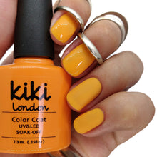 Load image into Gallery viewer, kiki london nail gel polish nails gellack gellac manicure orange pastel bright summer spring yellow mustard light 
