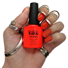 Load image into Gallery viewer, kiki london nail gel polish gels nails manicure gellack gellac bright orange red summer holiday coral 
