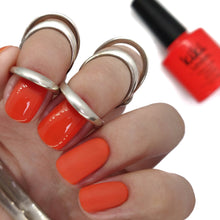 Load image into Gallery viewer, kiki london nail gel polish gels nails manicure gellack gellac bright orange red summer holiday coral 
