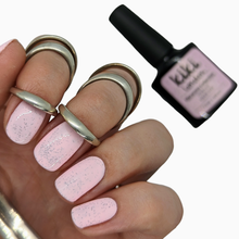 Load image into Gallery viewer, marshmallow baby pink pastel gel polish cream nail art creme nails summer spring duck egg speckled macaron powder pale
