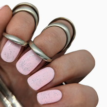 Load image into Gallery viewer, marshmallow baby pink pastel gel polish cream nail art creme nails summer spring duck egg speckled macaron powder pale
