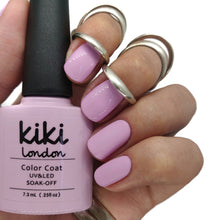 Load image into Gallery viewer, kiki london nail gel polish nails manicure gellack gellac purple lilac baby pink light pastel summer spring pretty 
