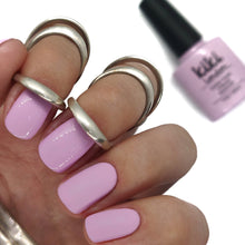 Load image into Gallery viewer, kiki london nail gel polish nails manicure gellack gellac purple lilac baby pink light pastel summer spring pretty 
