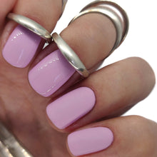 Load image into Gallery viewer, kiki london nail gel polish nails manicure gellack gellac purple lilac baby pink light pastel summer spring pretty 
