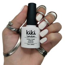 Load image into Gallery viewer, kiki london nail gel polish nails art design matte shiny long lasting uk vegan beauty white french manicure tip natural crisp bright 

